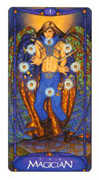 The Magician Tarot card in Art Nouveau deck