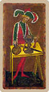 The Magician Tarot card in Cary-Yale Visconti Tarocchi deck
