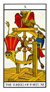Wheel of Fortune Tarot card in Angel Tarot deck