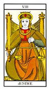 Justice Tarot card in Angel Tarot deck