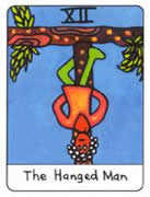The Hanged Man Tarot card in African Tarot deck