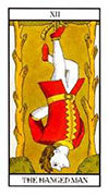 The Hanged Man Tarot card in Angel Tarot deck