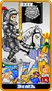 Death Tarot card in 8-Bit Tarot deck