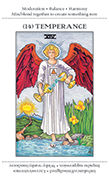 Temperance Tarot card in Apprentice deck
