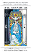 The High Priestess Tarot card in Apprentice deck