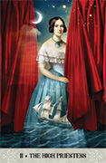 The High Priestess Tarot card in Tarot of Mystical Moments deck