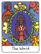 The World Tarot card in African Tarot deck