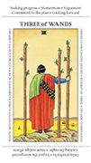 Three of Wands Tarot card in Apprentice deck