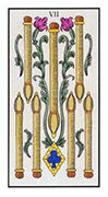 Seven of Wands Tarot card in Angel Tarot deck