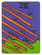 Eight of Wands Tarot card in African Tarot deck