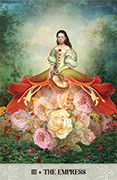The Empress Tarot card in Tarot of Mystical Moments deck