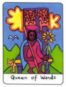 Queen of Wands Tarot card in African Tarot deck