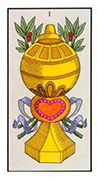 Ace of Cups Tarot card in Angel Tarot deck