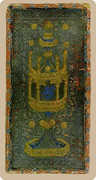 Ace of Cups Tarot card in Cary-Yale Visconti Tarocchi deck