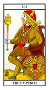 The Emperor Tarot card in Angel Tarot deck