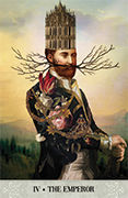 The Emperor Tarot card in Tarot of Mystical Moments deck