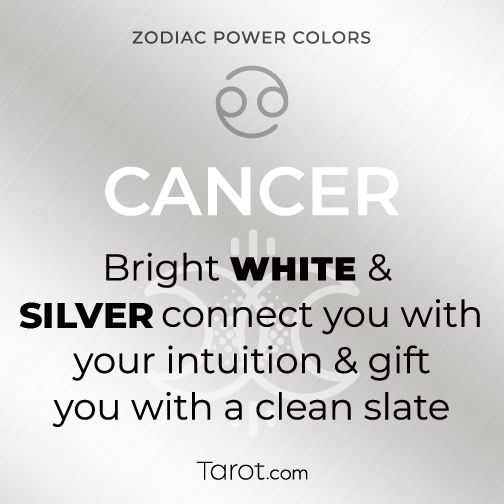 Cancer White and Silver