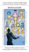 Seven of Cups Tarot card in Apprentice deck