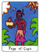 Page of Cups Tarot card in African Tarot deck