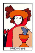 Page of Cups Tarot card in Aquarian deck
