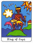 King of Cups Tarot card in African Tarot deck
