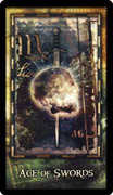 Ace of Swords Tarot card in Archeon deck