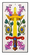 Ace of Swords Tarot card in Angel Tarot deck