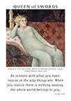 Queen of Swords Tarot card in Art of Life deck