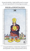 Four of Pentacles Tarot card in Apprentice deck
