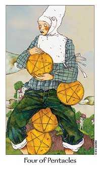 Four of Pentacles Tarot Card