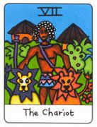 The Chariot Tarot card in African Tarot deck