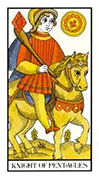 Knight of Pentacles Tarot card in Angel Tarot deck