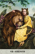 Strength Tarot card in Tarot of Mystical Moments deck