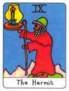 The Hermit Tarot card in African Tarot deck
