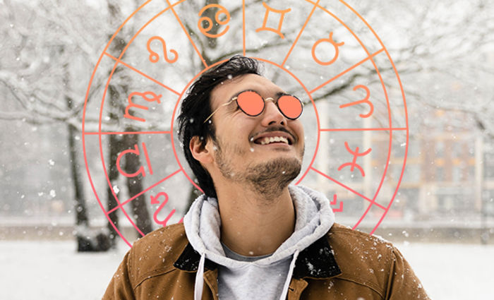 man with birth chart