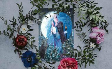 tarot cards on table